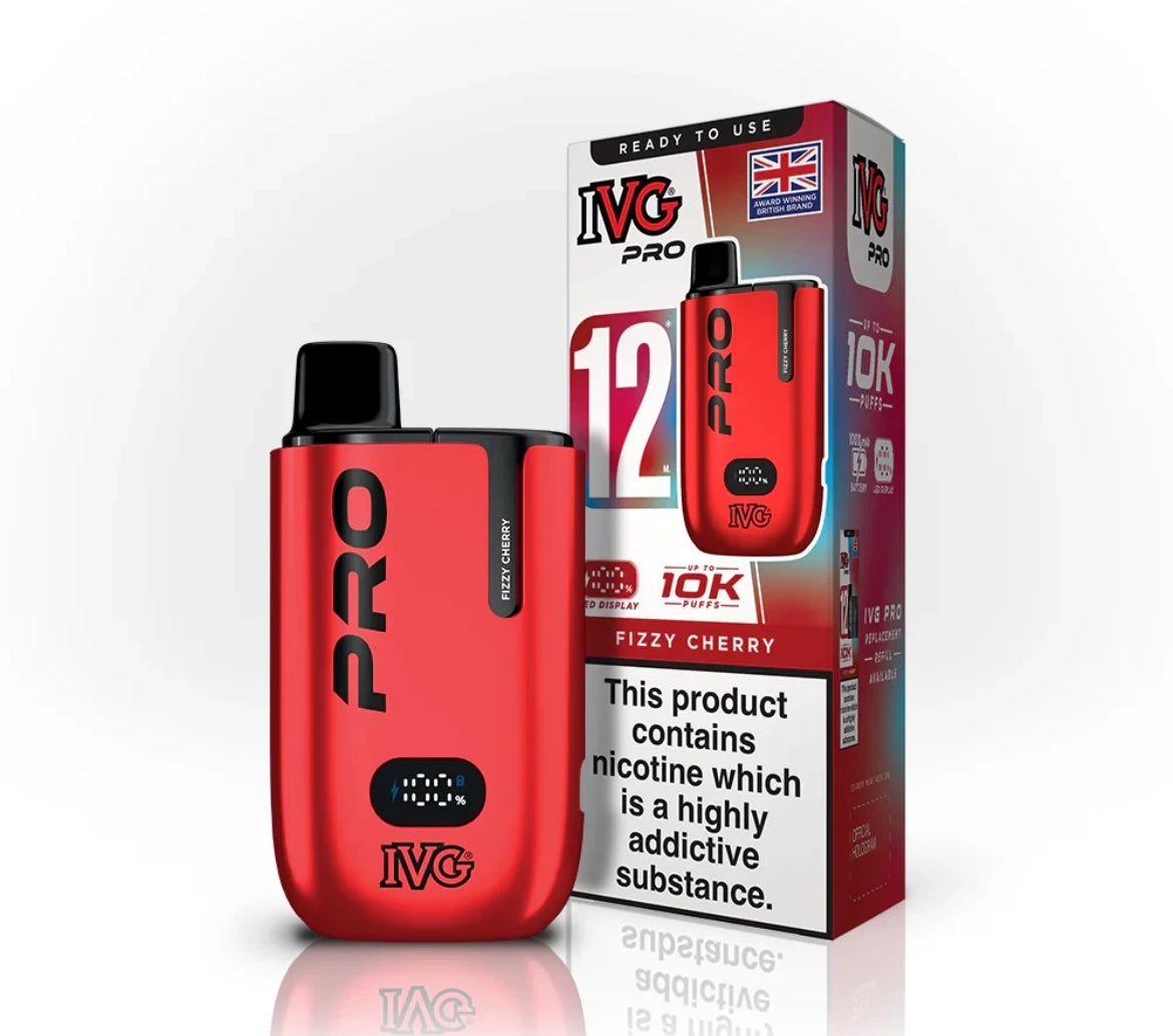 IVG Pro 12 Vape Kit Pre-filled Pod kit 10K Puffs  20mg
