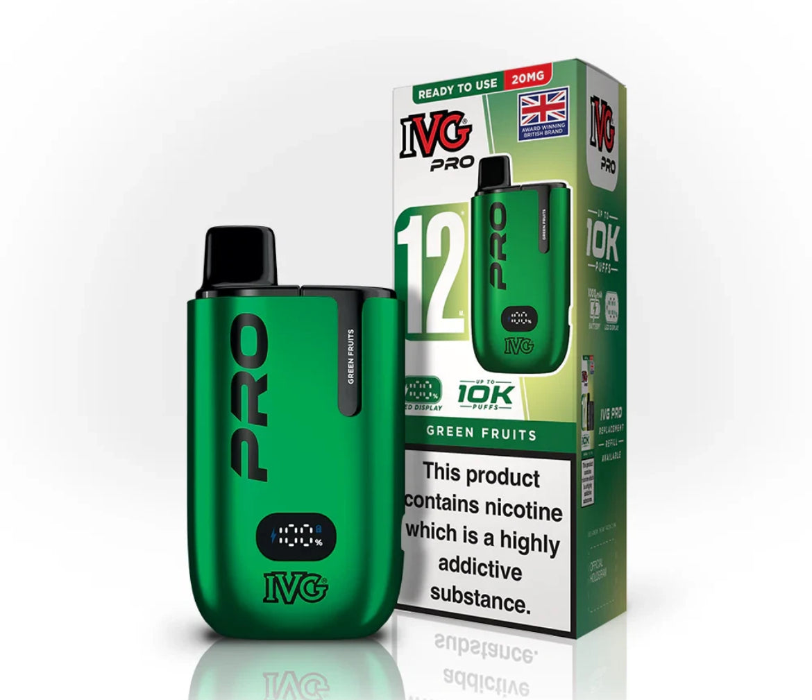 IVG Pro 12 Vape Kit Pre-filled Pod kit 10K Puffs  20mg