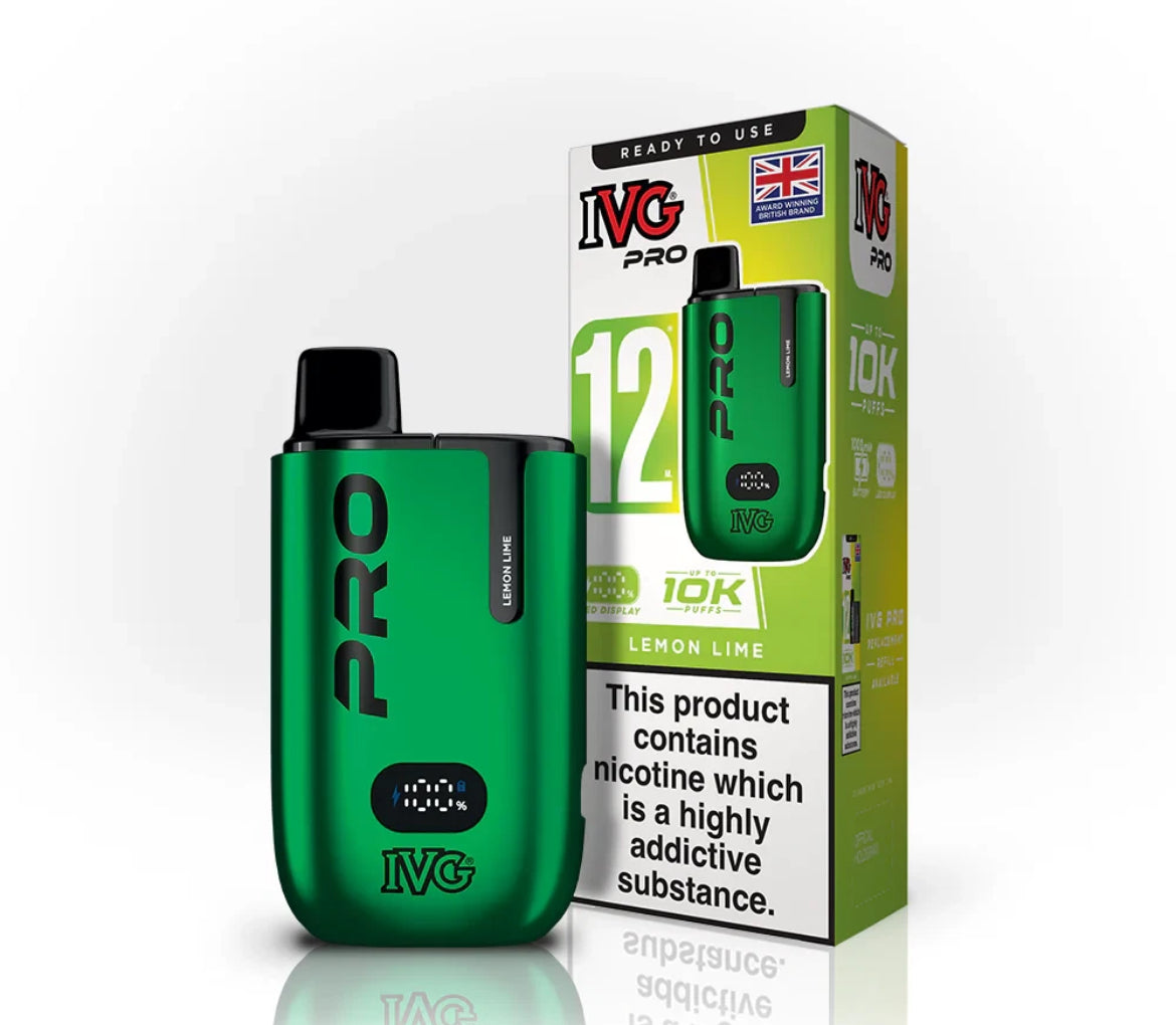 IVG Pro 12 Vape Kit Pre-filled Pod kit 10K Puffs  20mg