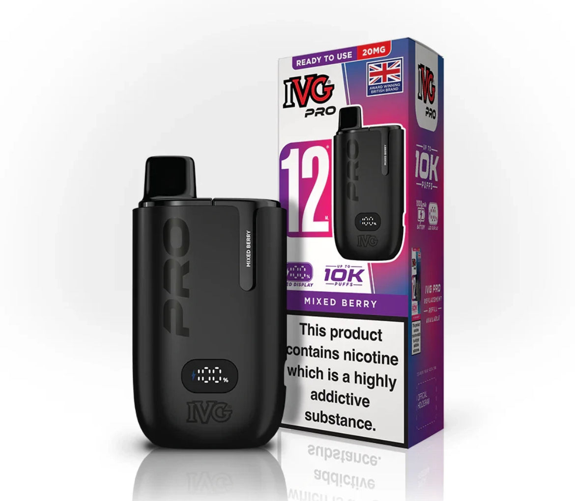 IVG Pro 12 Vape Kit Pre-filled Pod kit 10K Puffs  20mg