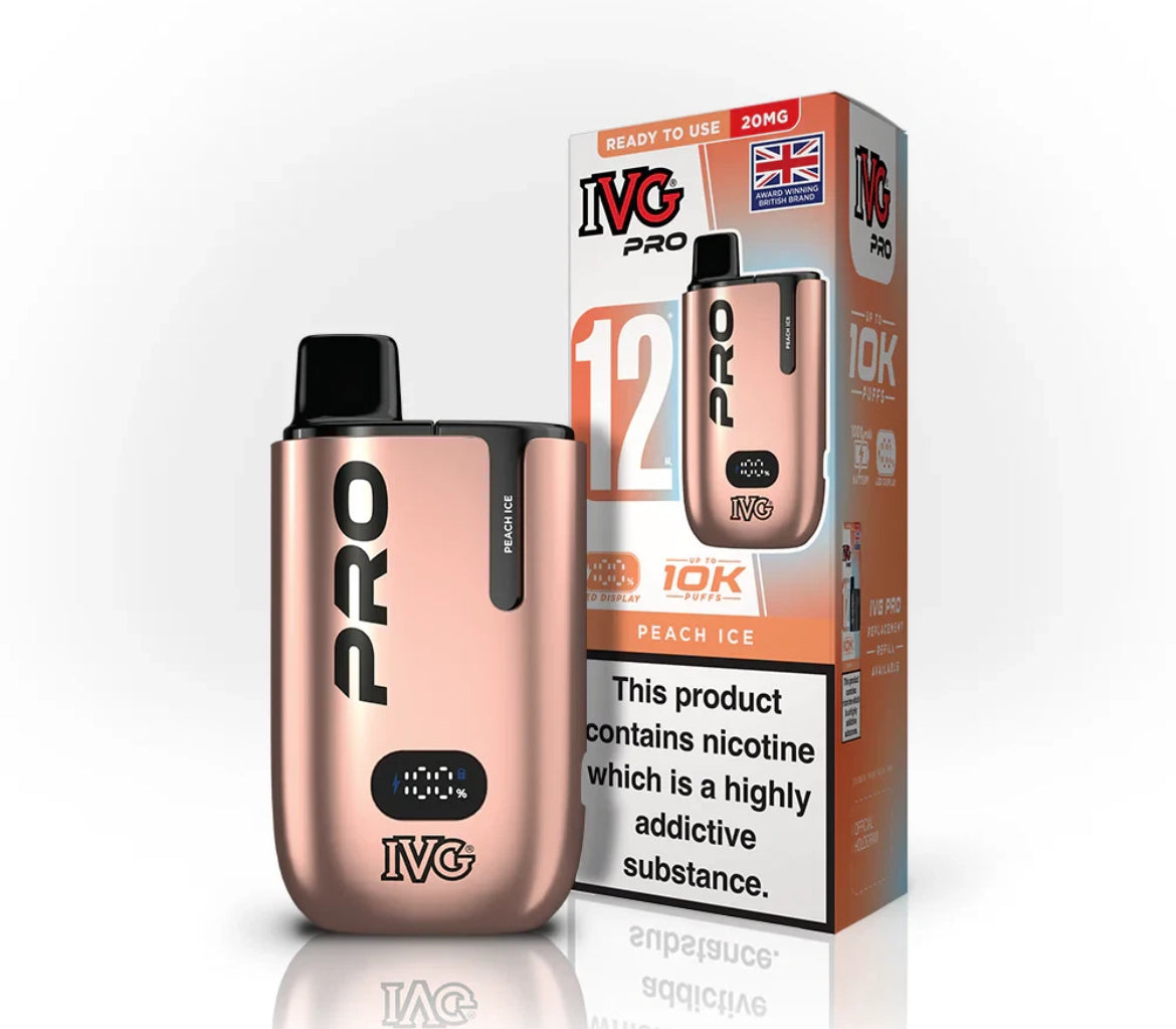IVG Pro 12 Vape Kit Pre-filled Pod kit 10K Puffs  20mg