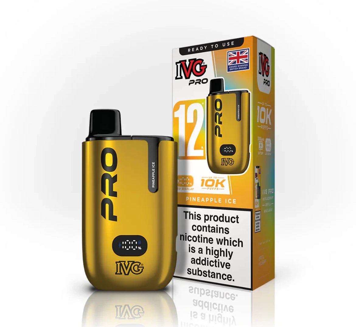 IVG Pro 12 Vape Kit Pre-filled Pod kit 10K Puffs  20mg