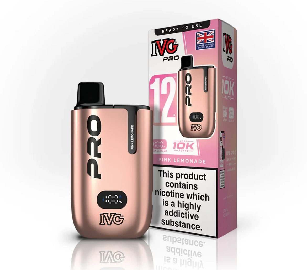 IVG Pro 12 Vape Kit Pre-filled Pod kit 10K Puffs  20mg
