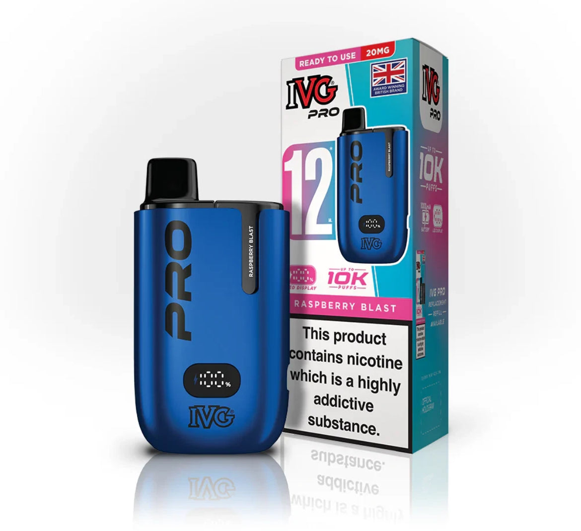 IVG Pro 12 Vape Kit Pre-filled Pod kit 10K Puffs  20mg