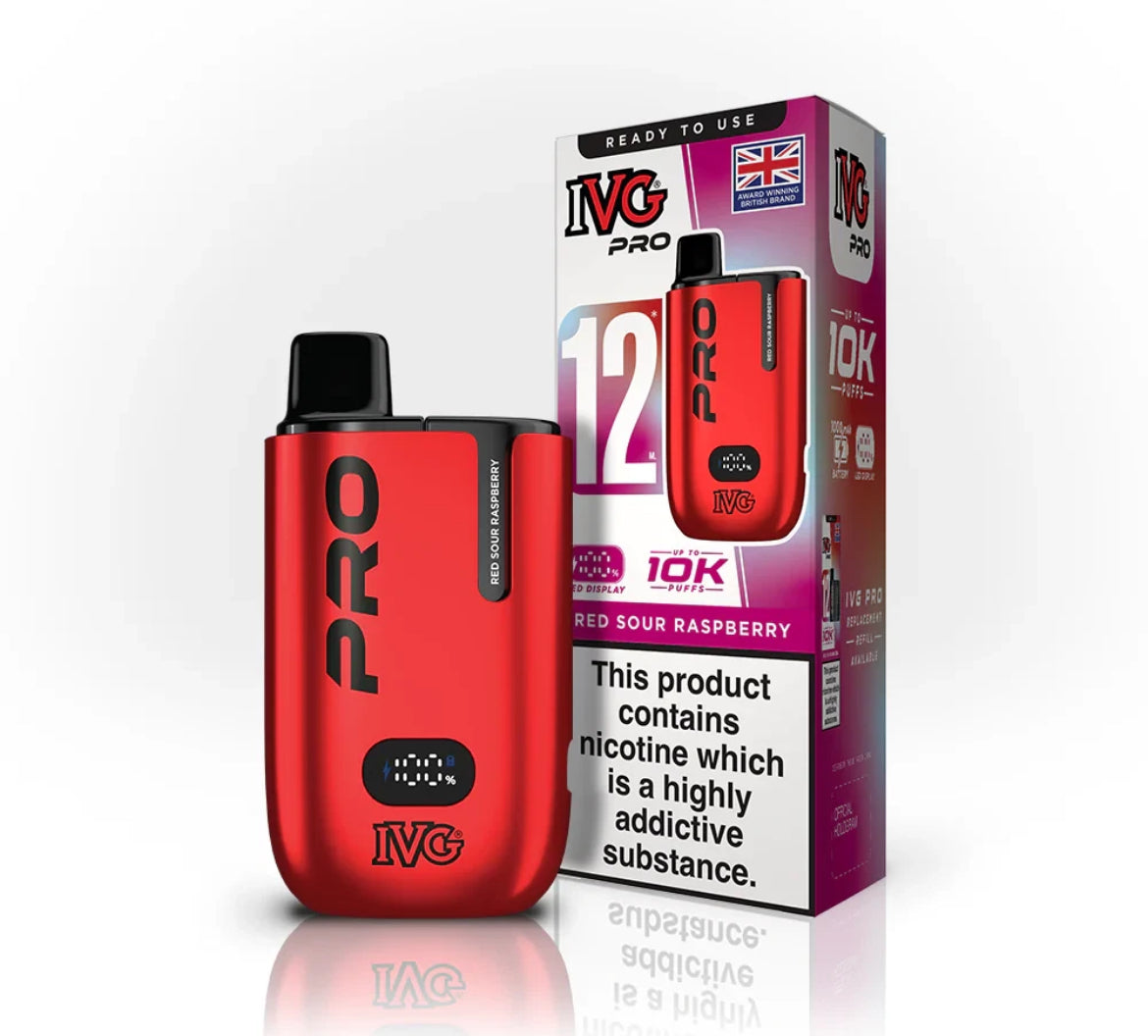 IVG Pro 12 Vape Kit Pre-filled Pod kit 10K Puffs  20mg