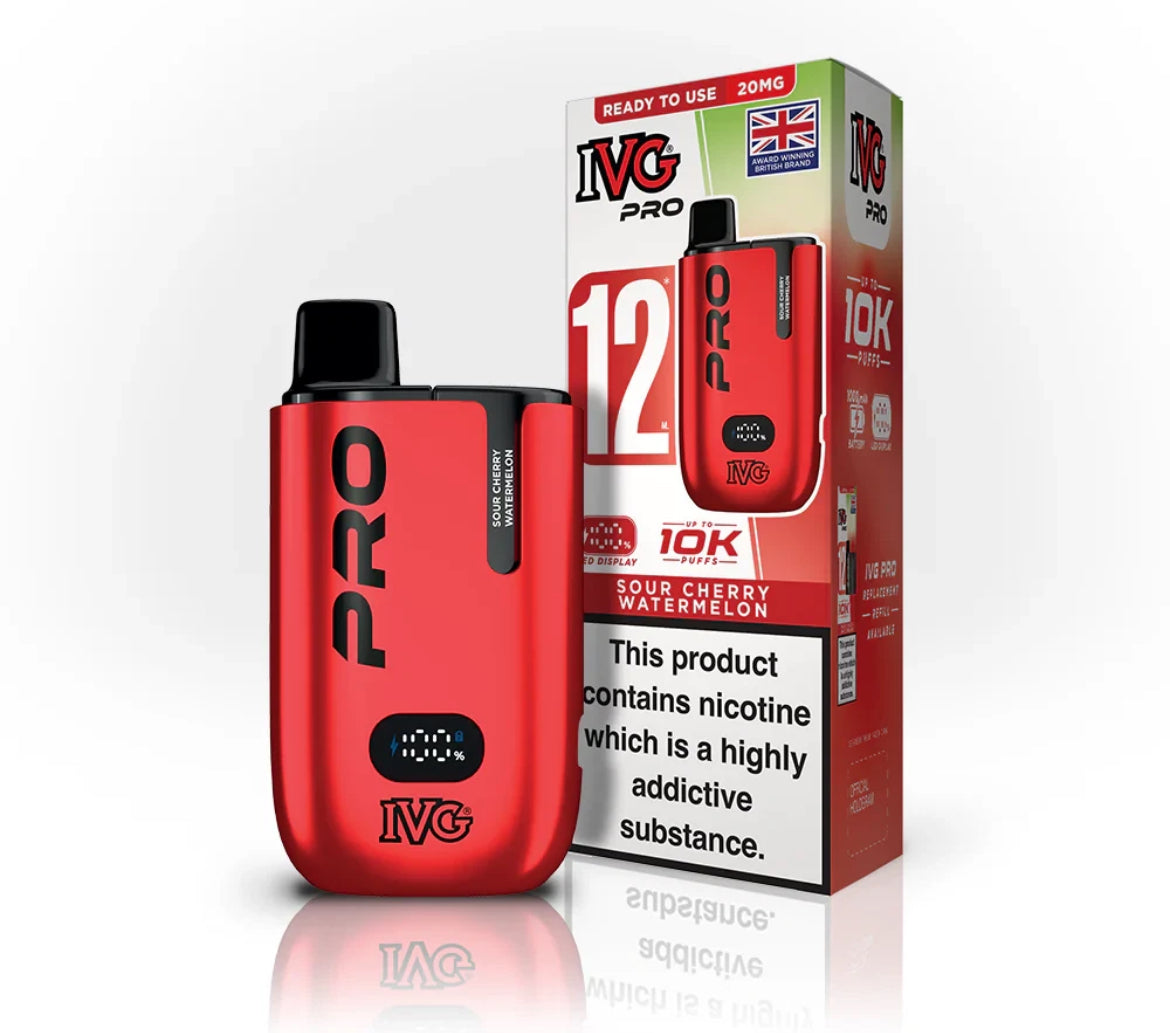 IVG Pro 12 Vape Kit Pre-filled Pod kit 10K Puffs  20mg