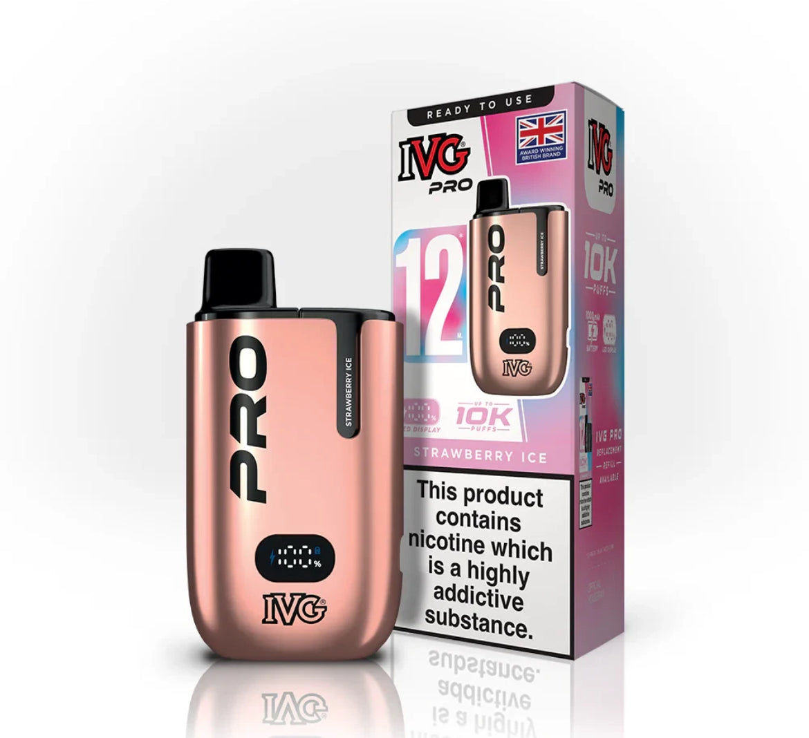 IVG Pro 12 Vape Kit Pre-filled Pod kit 10K Puffs  20mg