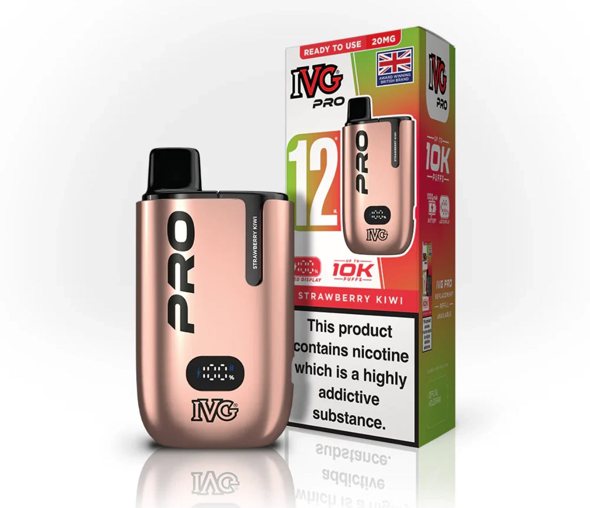 IVG Pro 12 Vape Kit Pre-filled Pod kit 10K Puffs  20mg