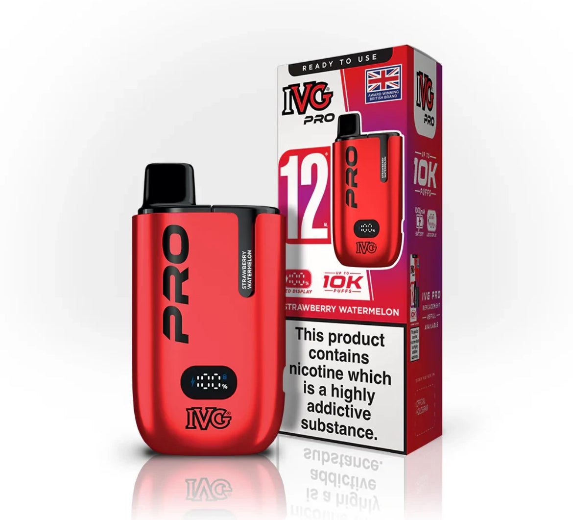 IVG Pro 12 Vape Kit Pre-filled Pod kit 10K Puffs  20mg