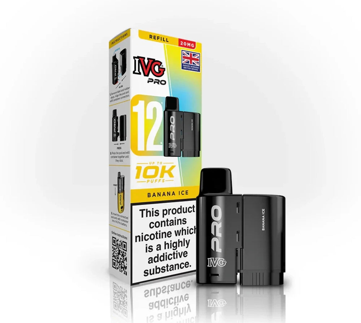 IVG Pro 12 Refill Pods Pre-filled Vape Replacement  20mg