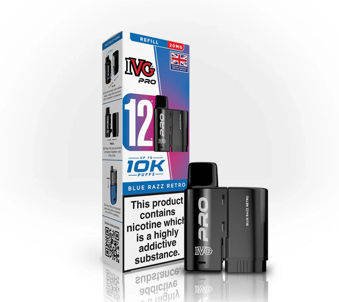 IVG Pro 12 Refill Pods Pre-filled Vape Replacement  20mg