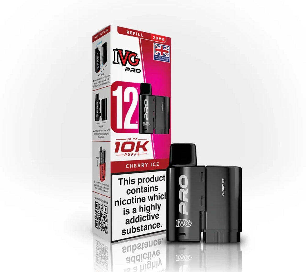 IVG Pro 12 Refill Pods Pre-filled Vape Replacement  20mg