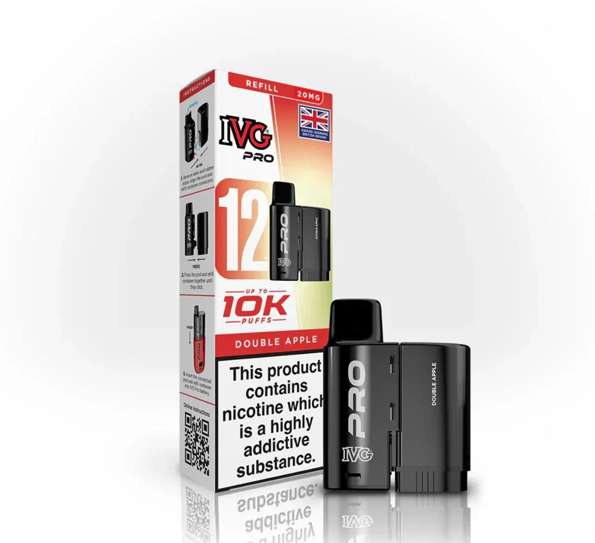 IVG Pro 12 Refill Pods Pre-filled Vape Replacement  20mg