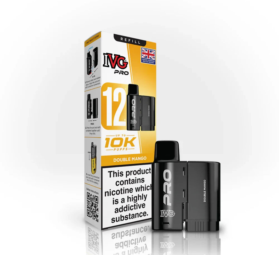 IVG Pro 12 Refill Pods Pre-filled Vape Replacement  20mg