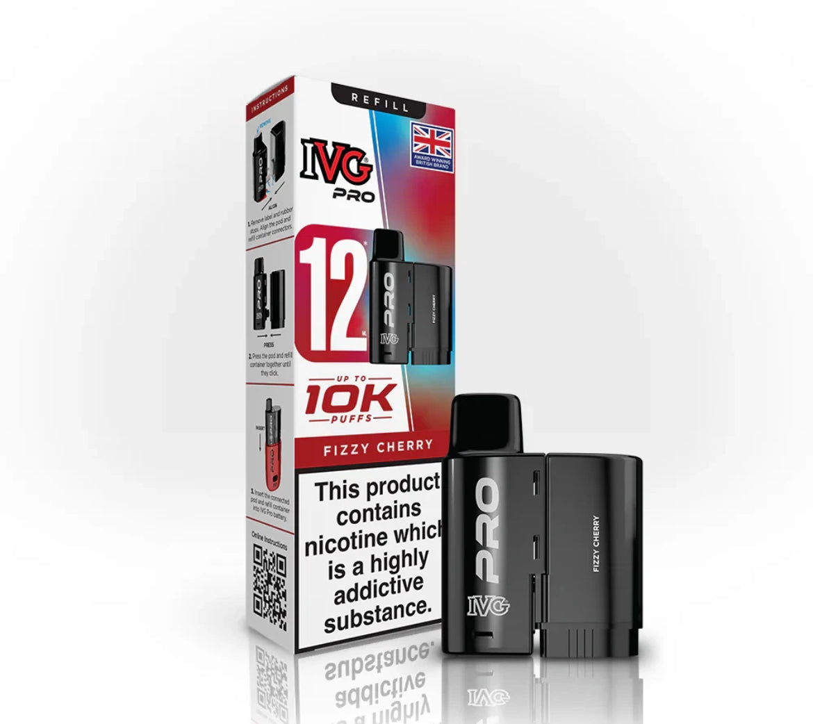IVG Pro 12 Refill Pods Pre-filled Vape Replacement  20mg