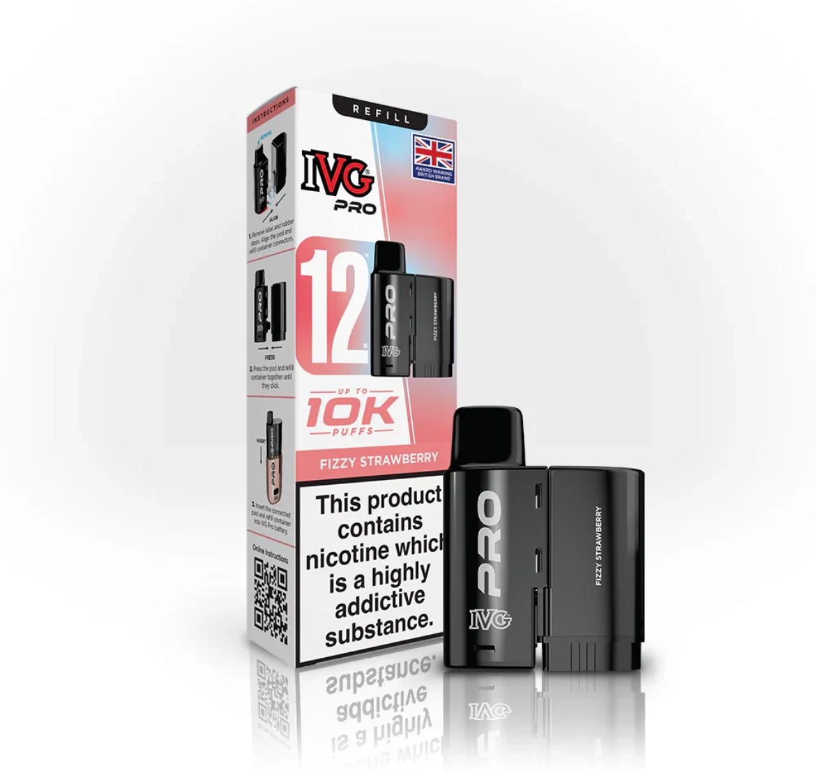 IVG Pro 12 Refill Pods Pre-filled Vape Replacement  20mg