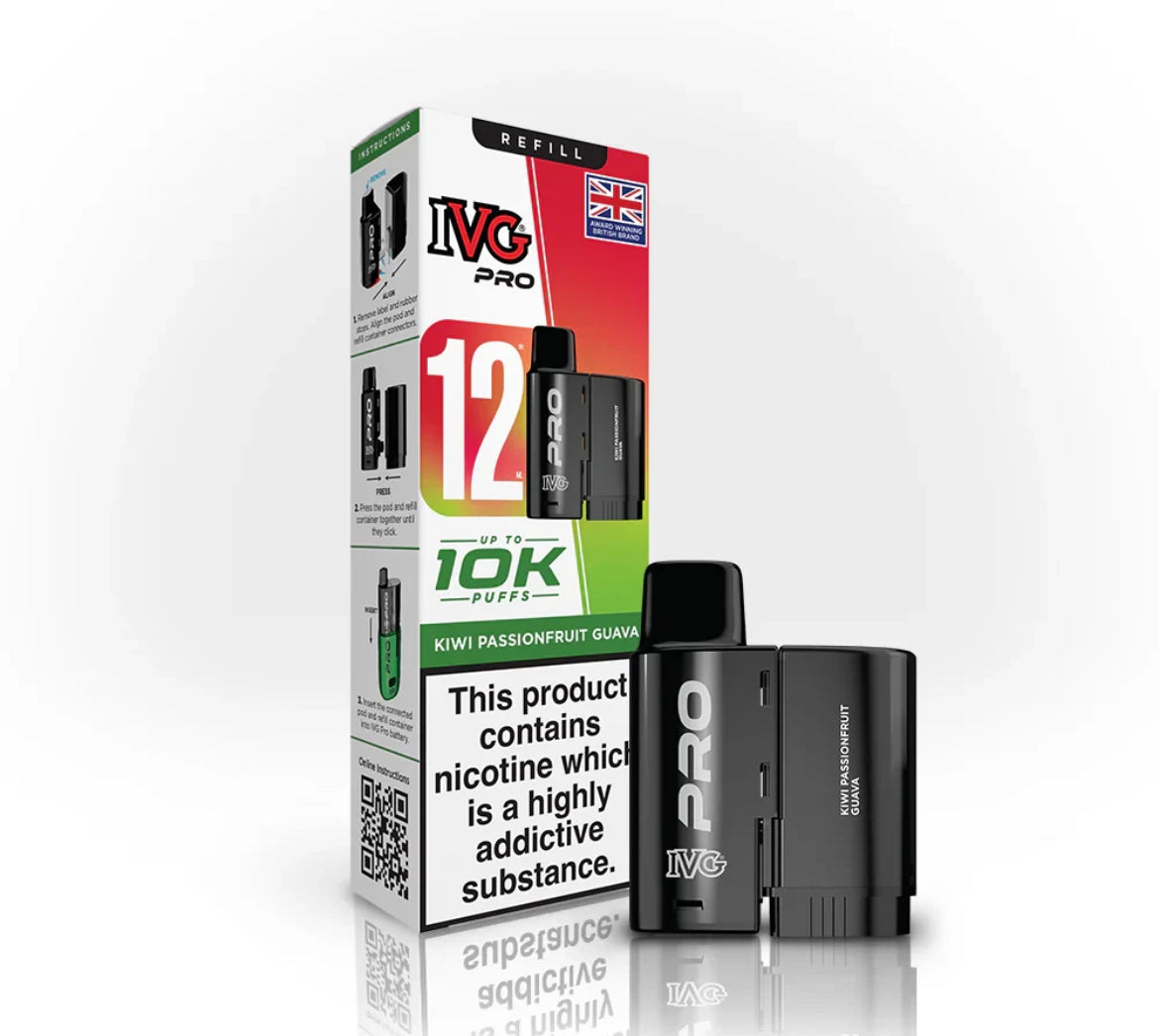 IVG Pro 12 Refill Pods Pre-filled Vape Replacement  20mg