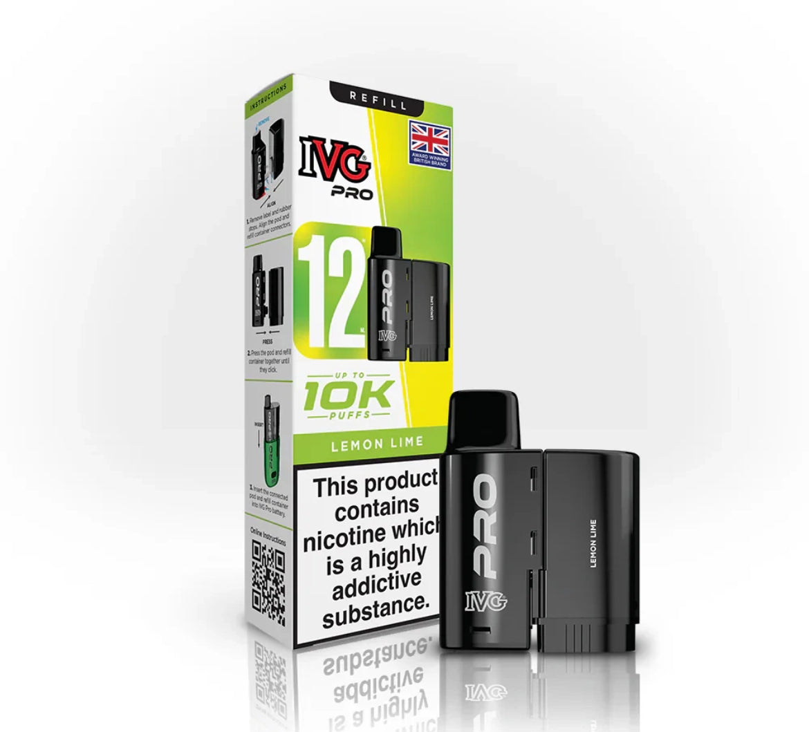 IVG Pro 12 Refill Pods Pre-filled Vape Replacement  20mg