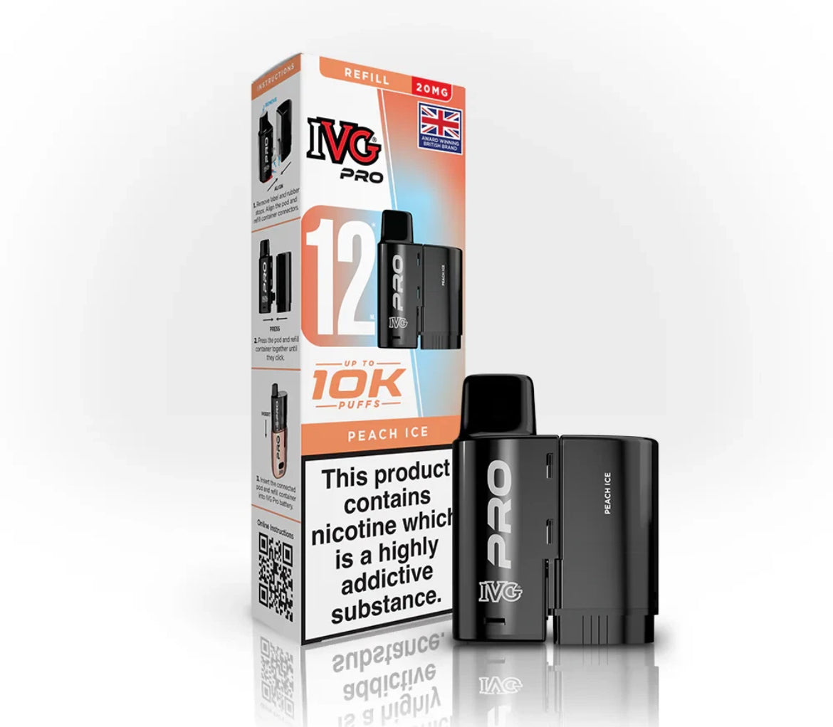 IVG Pro 12 Refill Pods Pre-filled Vape Replacement  20mg
