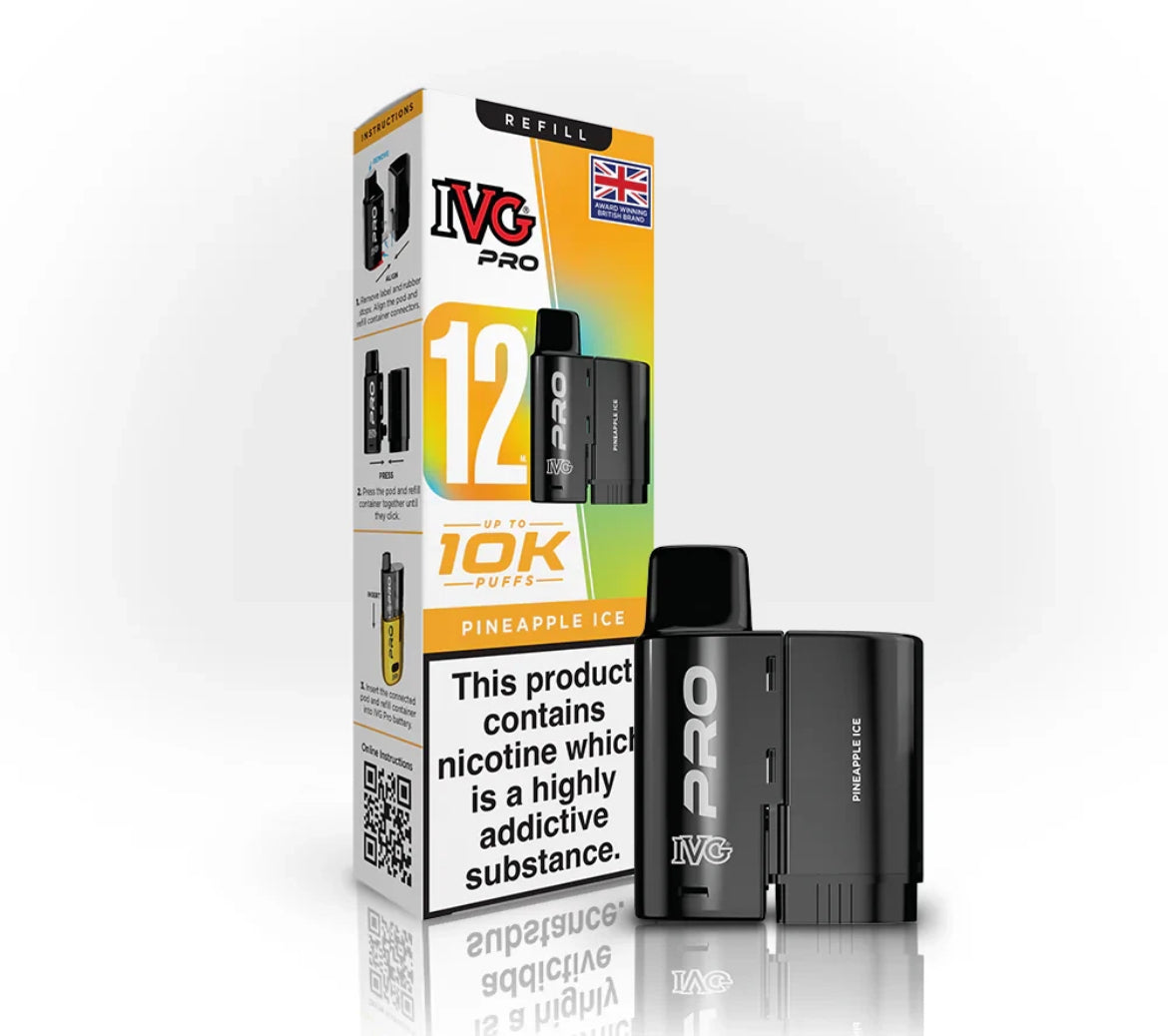 IVG Pro 12 Refill Pods Pre-filled Vape Replacement  20mg