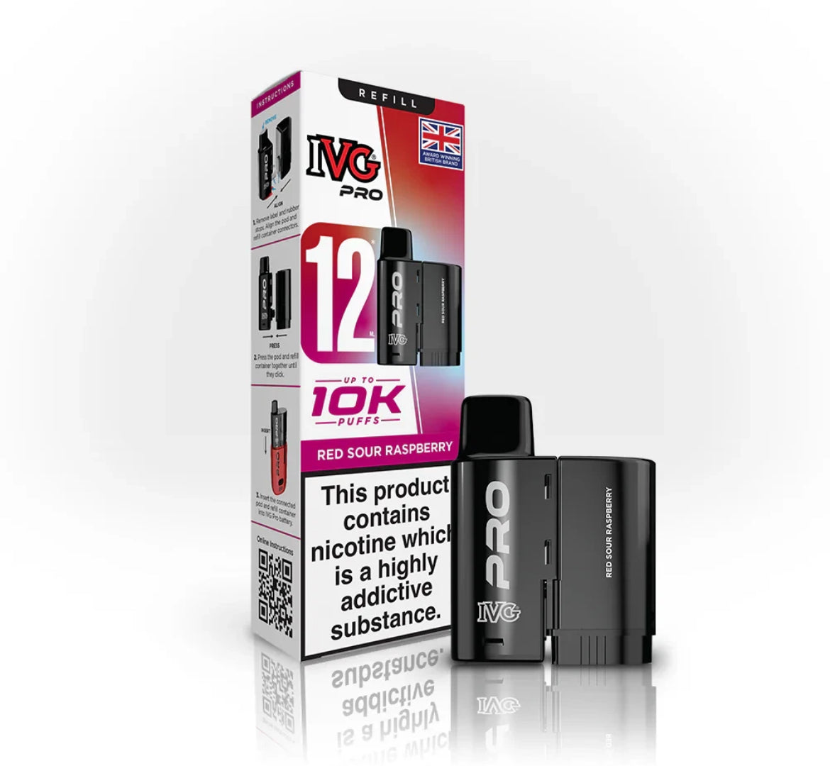 IVG Pro 12 Refill Pods Pre-filled Vape Replacement  20mg