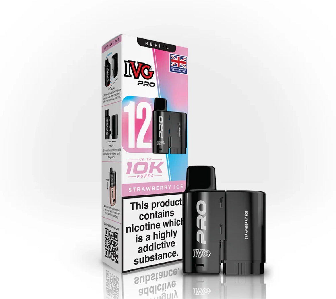IVG Pro 12 Refill Pods Pre-filled Vape Replacement  20mg