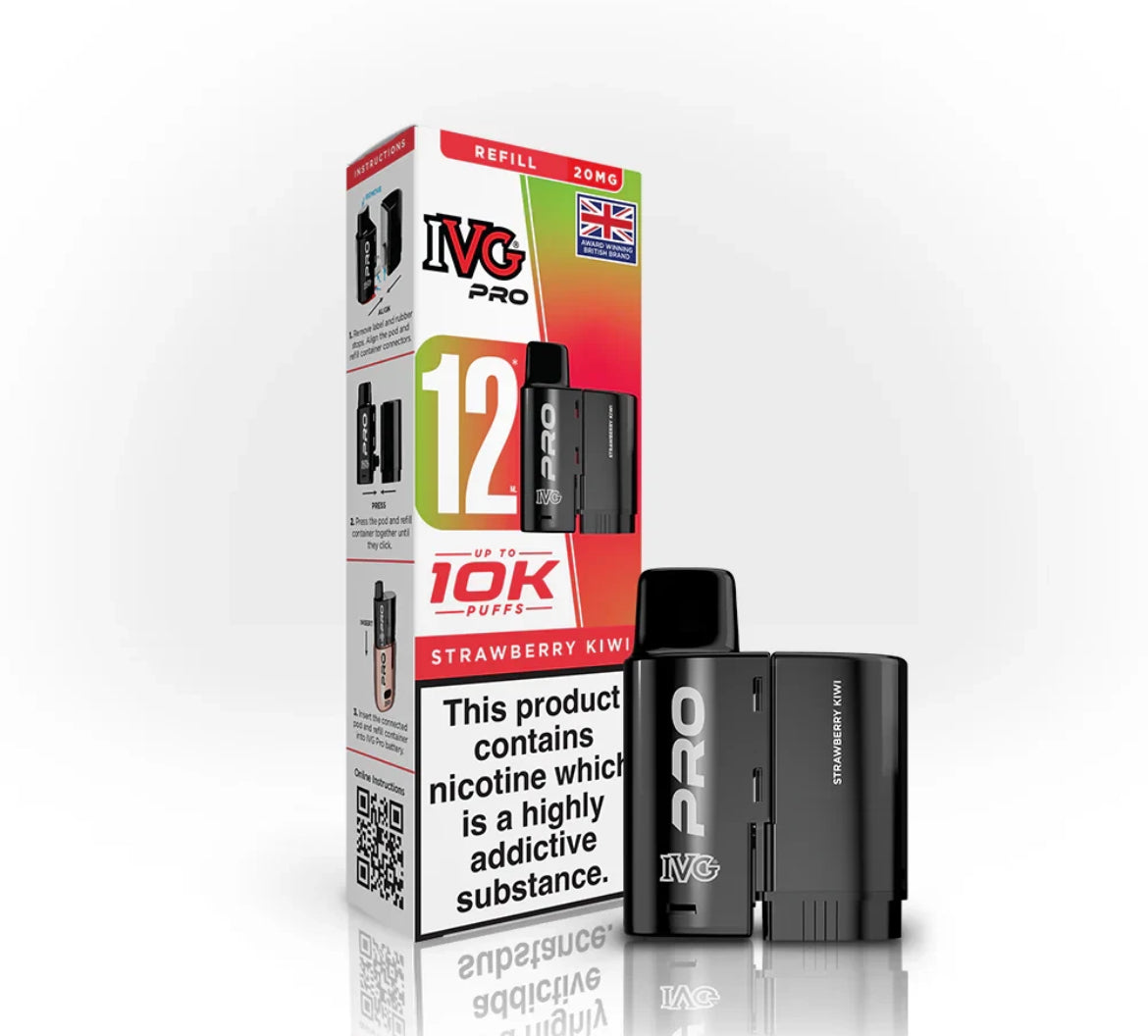 IVG Pro 12 Refill Pods Pre-filled Vape Replacement  20mg