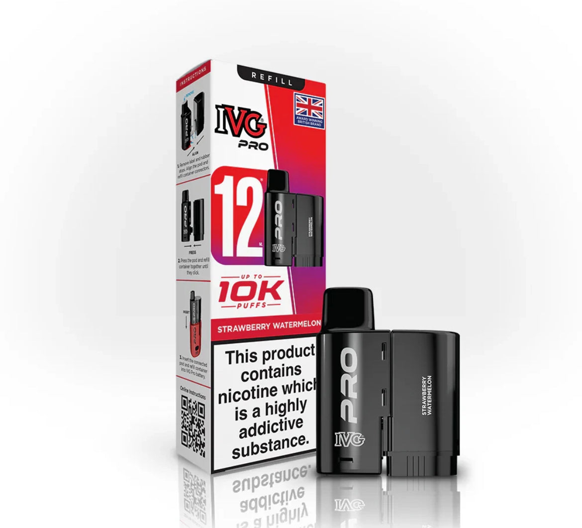 IVG Pro 12 Refill Pods Pre-filled Vape Replacement  20mg