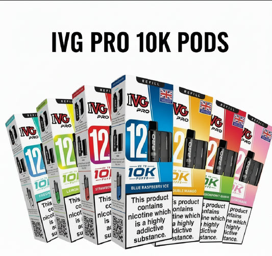 IVG Pro 12 Refill Pods Pre-filled Vape Replacement  20mg