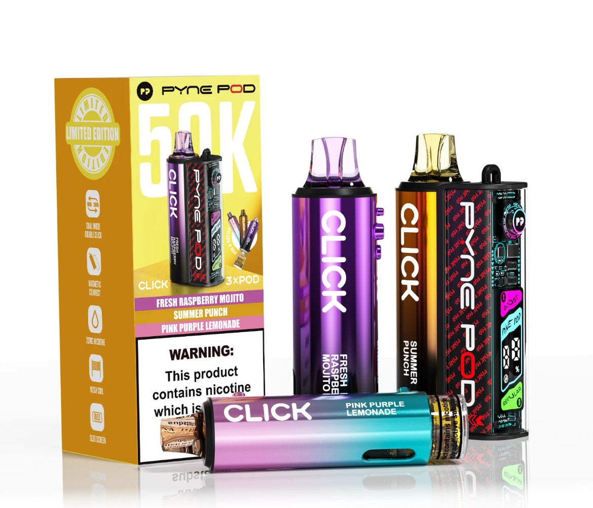 PYNE Pod Click 50K Refill Pods 20mg Pre-filled Replaceable Pods Kit