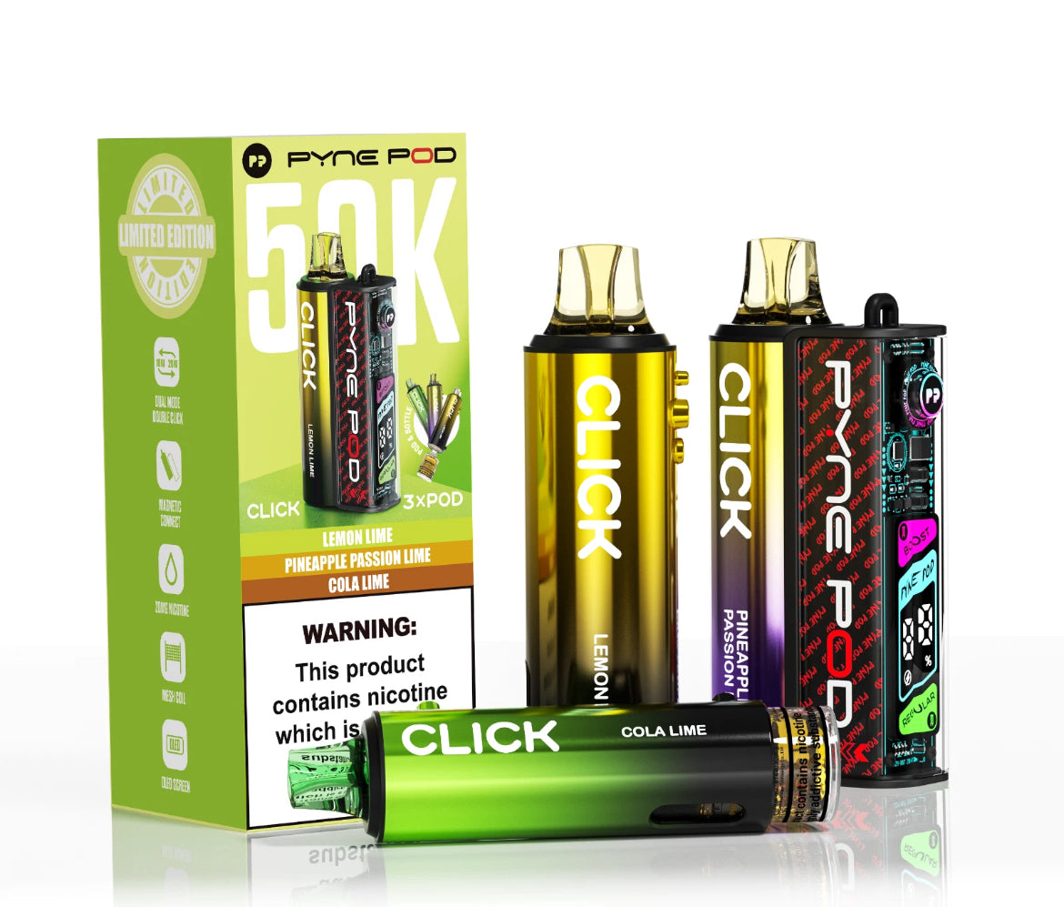 PYNE Pod Click 50K Refill Pods 20mg Pre-filled Replaceable Pods Kit
