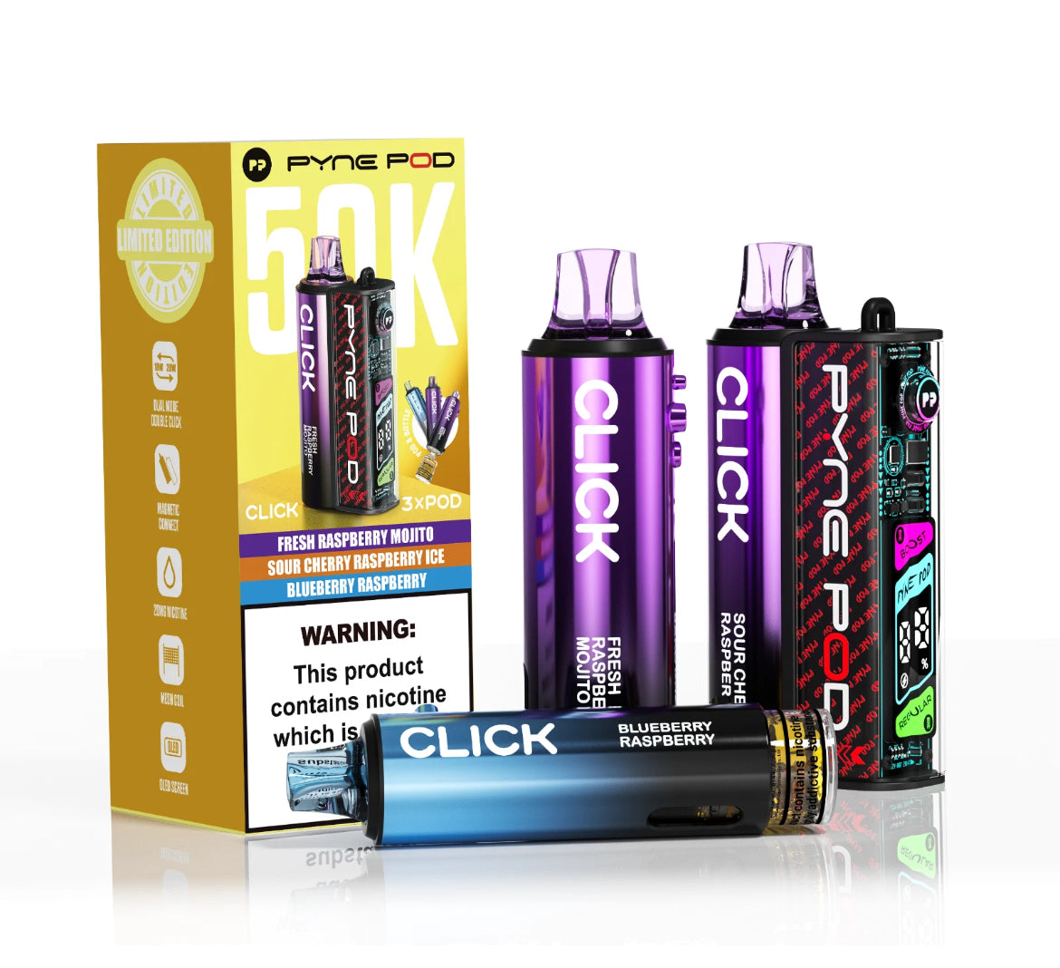 PYNE Pod Click 50K Refill Pods 20mg Pre-filled Replaceable Pods Kit
