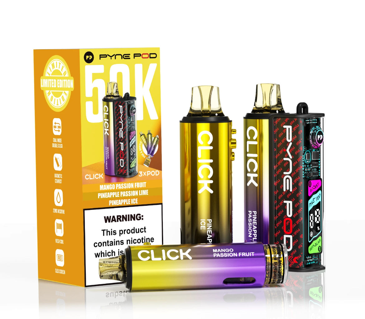 PYNE Pod Click 50K Refill Pods 20mg Pre-filled Replaceable Pods Kit