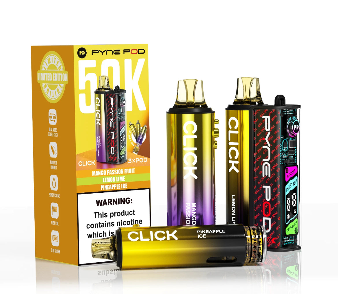 PYNE Pod Click 50K Refill Pods 20mg Pre-filled Replaceable Pods Kit