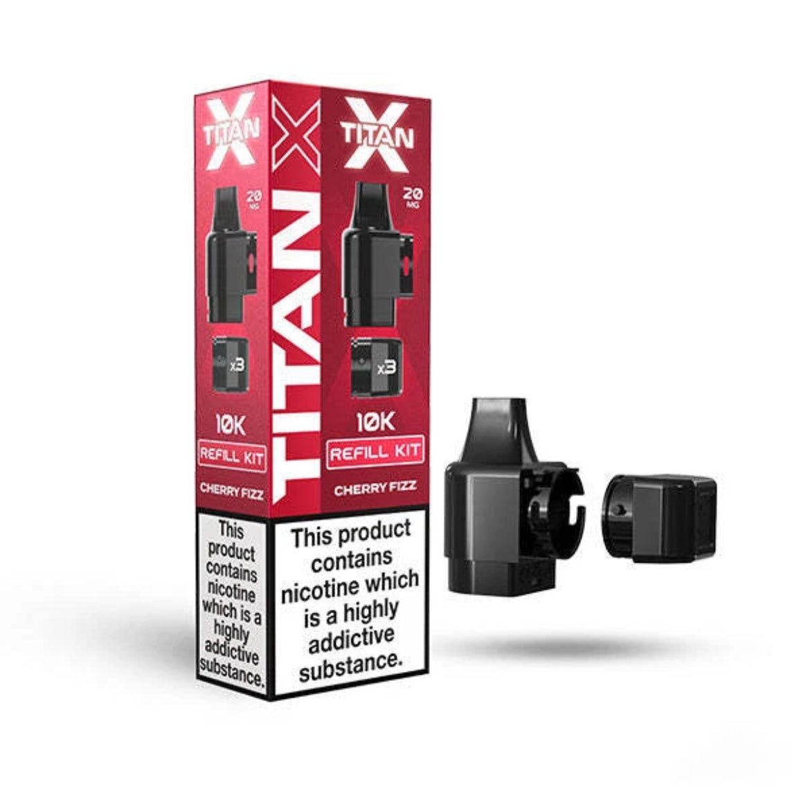 Titan X 10k Puffs Prefilled Pods 20mg 10000 Puffs Titan X Refill Vape Pods