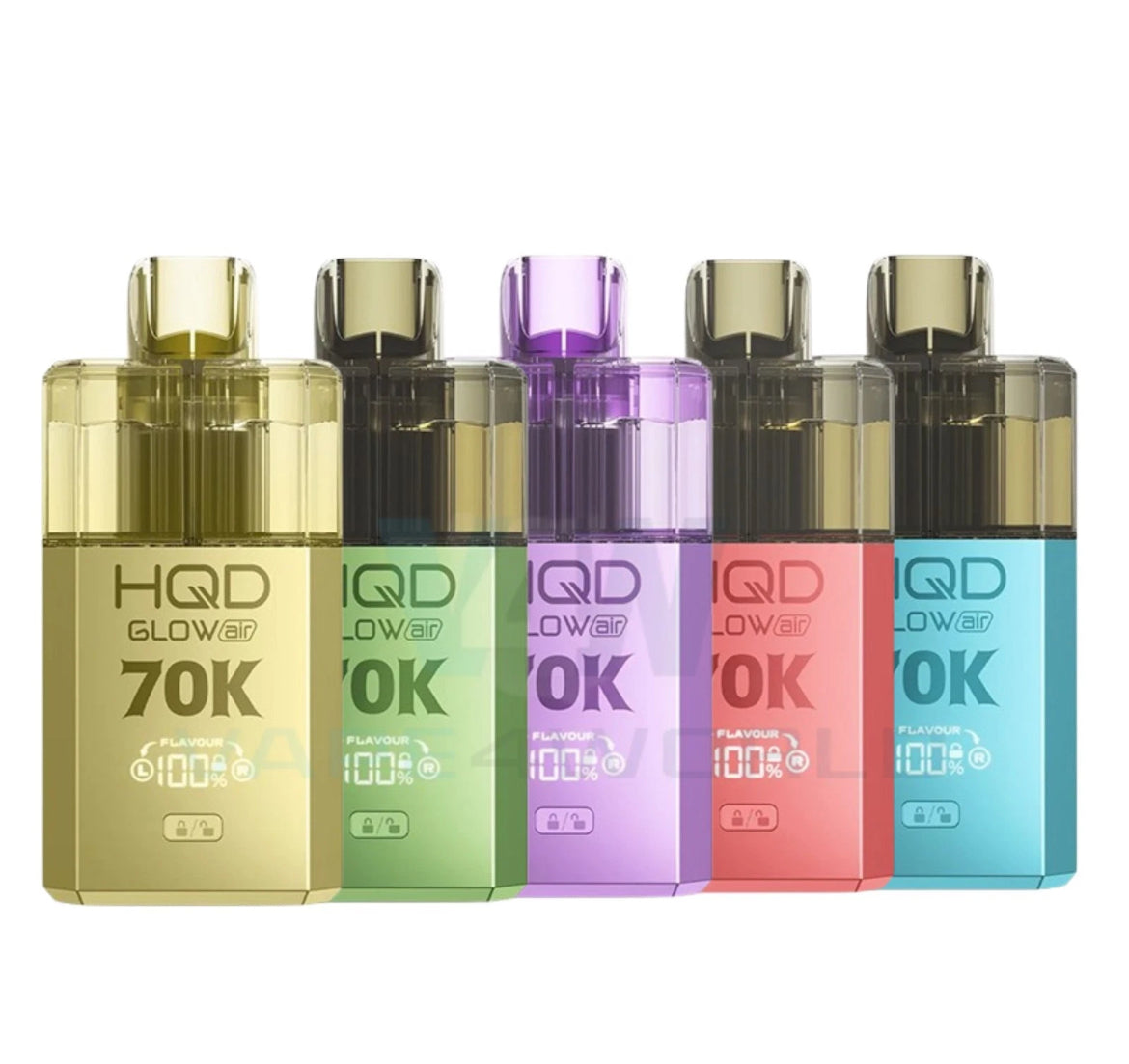 HQD Glow Air 70k Vape Kit Rechargeable & Pre-filled Reusable 20mg