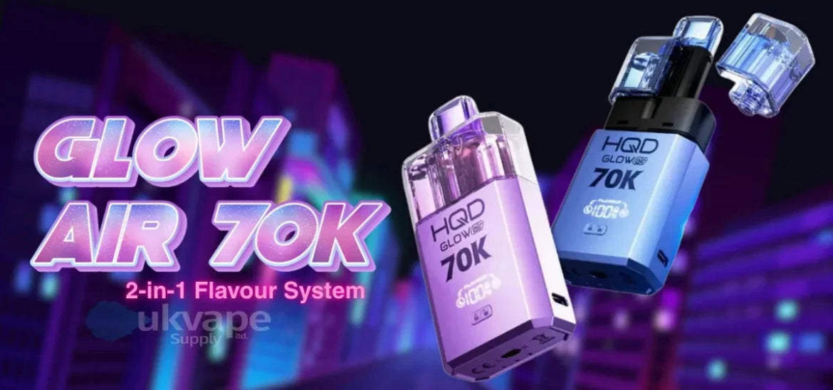 HQD Glow 70k air4 in 1 Pre-filled Replacement Pods pack  For Had Vape Pod Kit