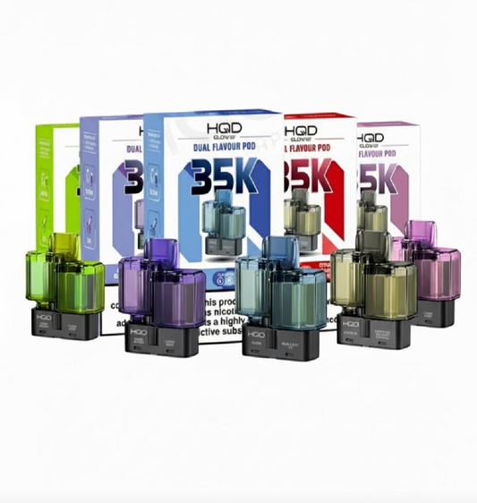 HQD Glow 70k air4 in 1 Pre-filled Replacement Pods pack  For Had Vape Pod Kit