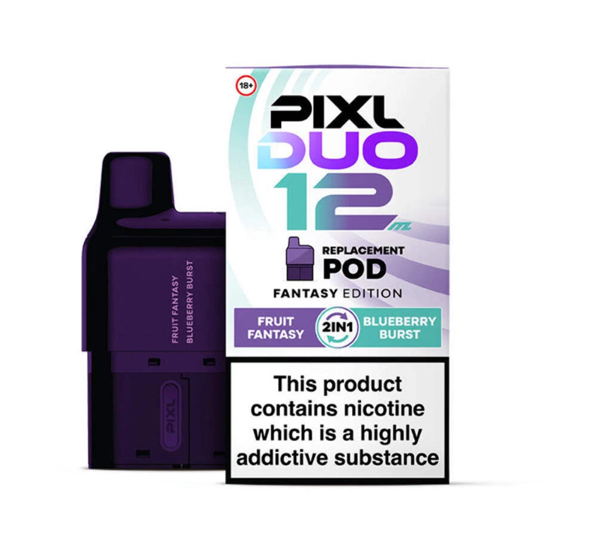 PIXL Duo 12 Pods Replacement Pre-filled  6K Vape Pods 20mg