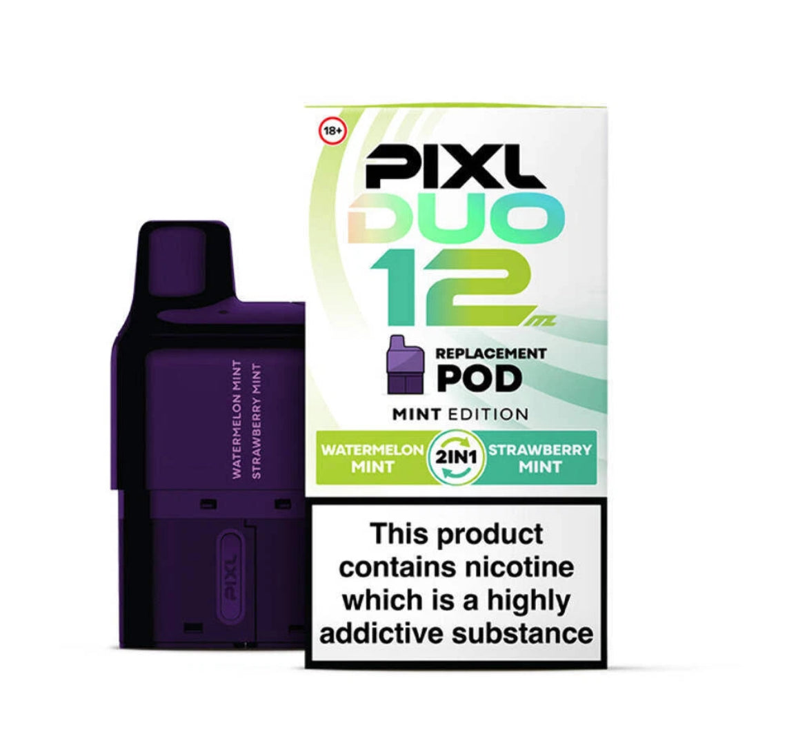 PIXL Duo 12 Pods Replacement Pre-filled  6K Vape Pods 20mg