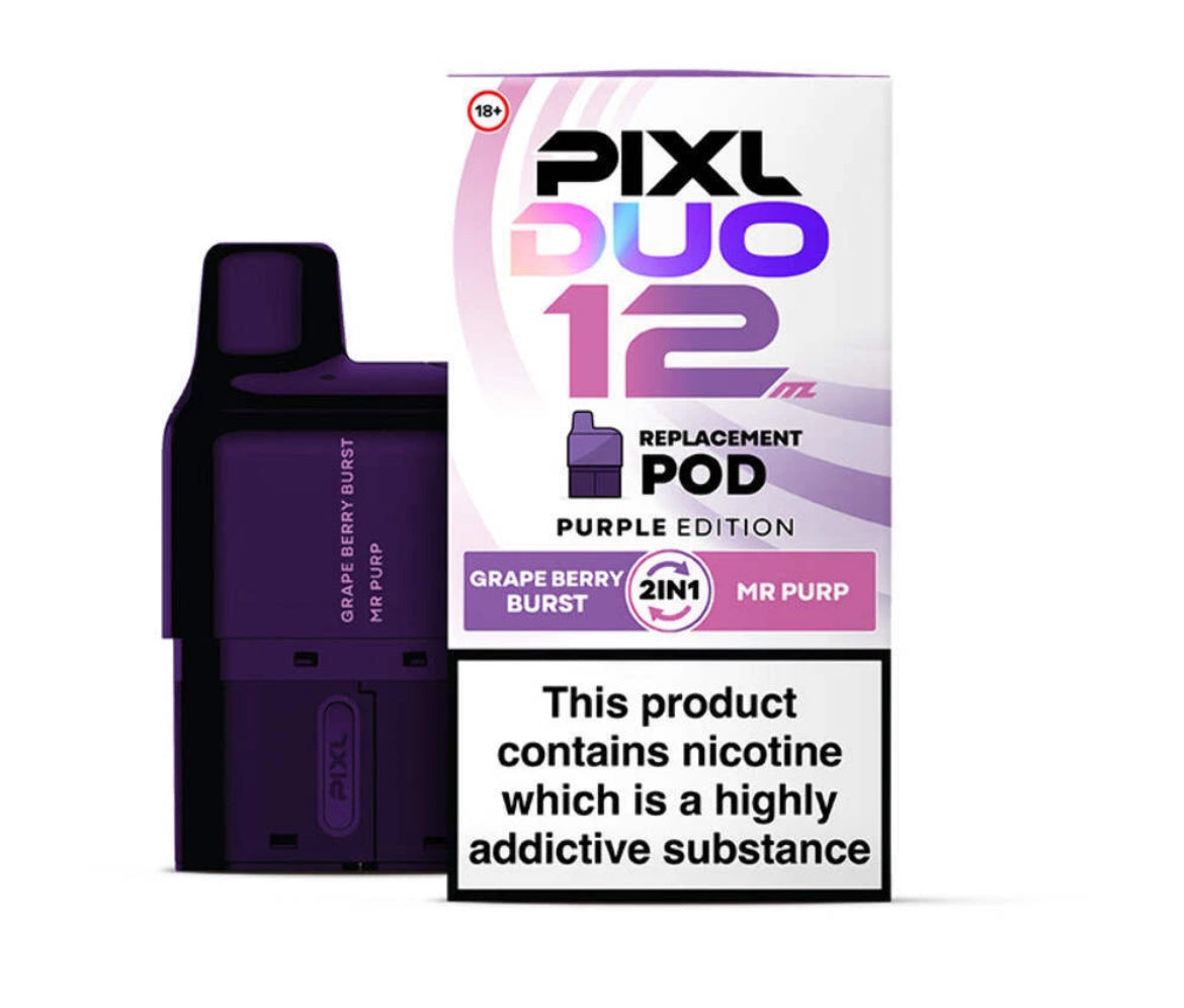 PIXL Duo 12 Pods Replacement Pre-filled  6K Vape Pods 20mg