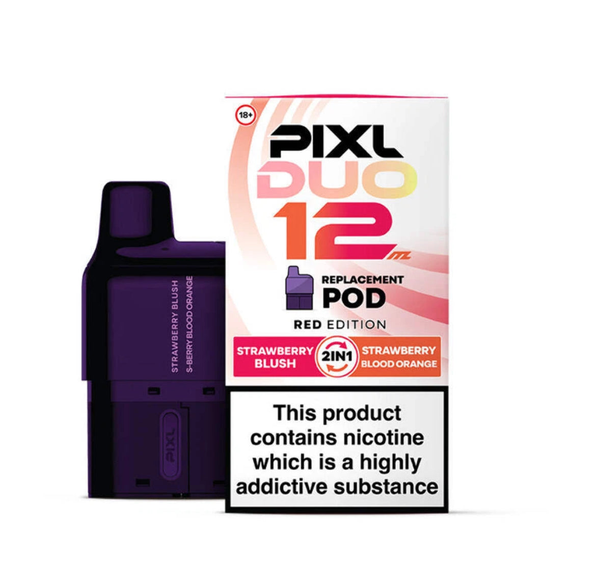 PIXL Duo 12 Pods Replacement Pre-filled  6K Vape Pods 20mg