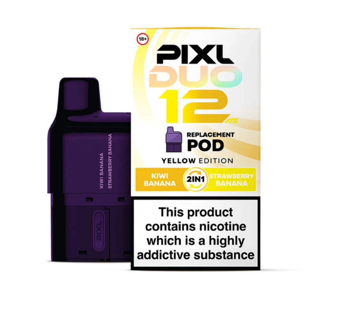 PIXL Duo 12 Pods Replacement Pre-filled  6K Vape Pods 20mg