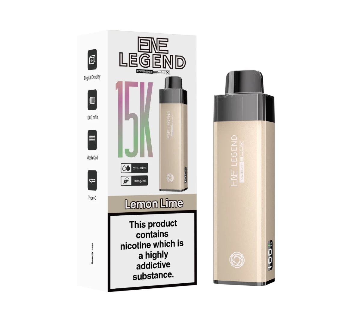 ENE Legend 15K Pre-filled Vape Kit 1000mAh Rechargeable & Refillable