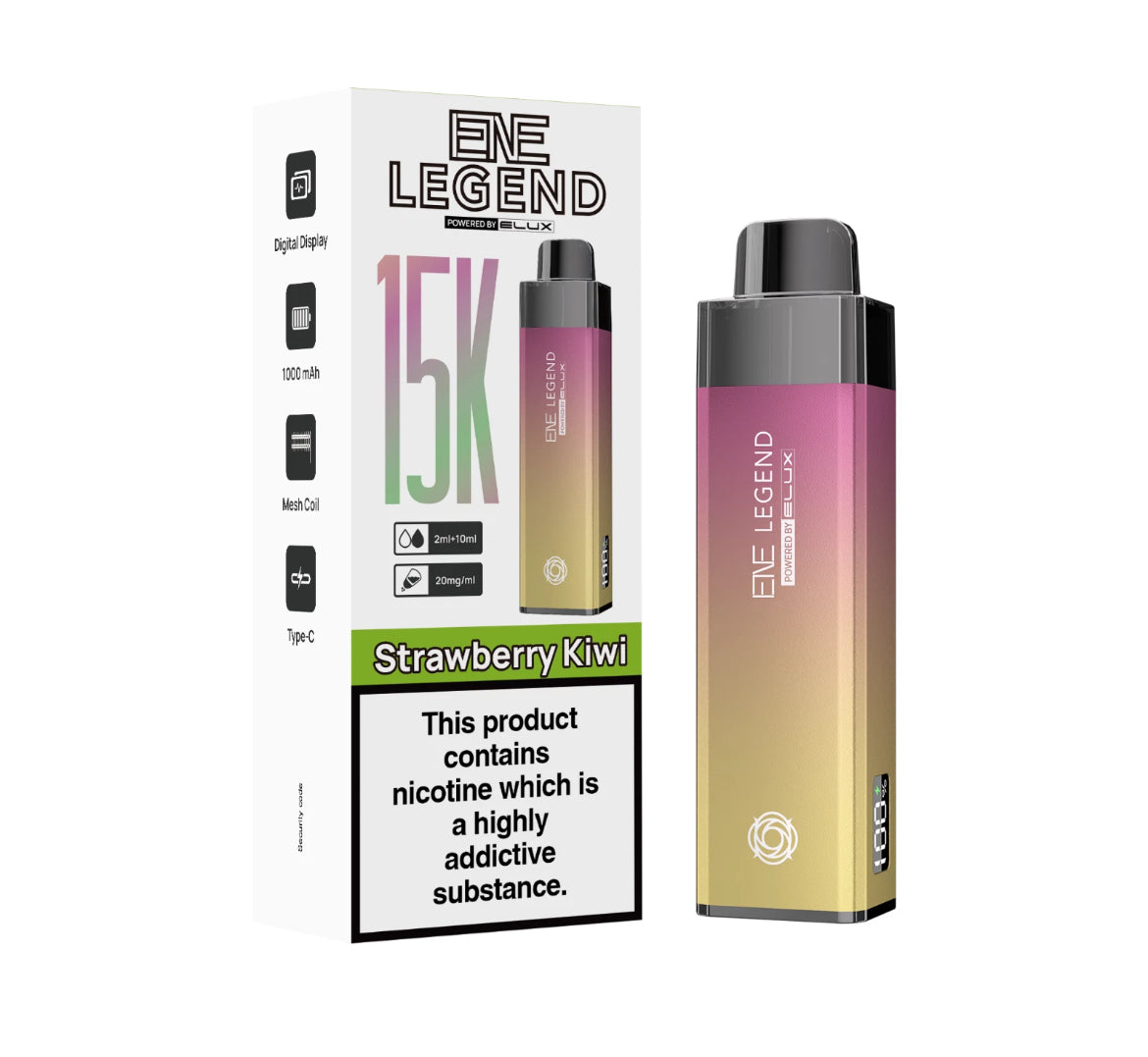 ENE Legend 15K Pre-filled Vape Kit 1000mAh Rechargeable & Refillable