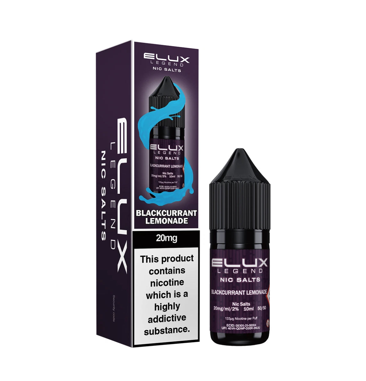 ELUX  Legend Nic Salt Vape Juice 10ml E-Liquid 10mg & 20mg E-Cig