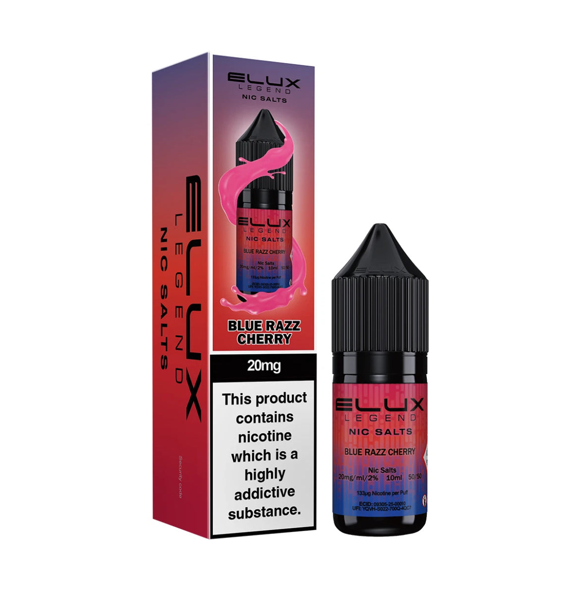 ELUX  Legend Nic Salt Vape Juice 10ml E-Liquid 10mg & 20mg E-Cig