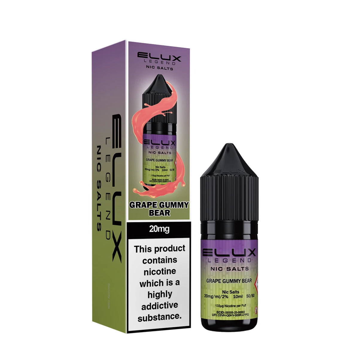 ELUX  Legend Nic Salt Vape Juice 10ml E-Liquid 10mg & 20mg E-Cig