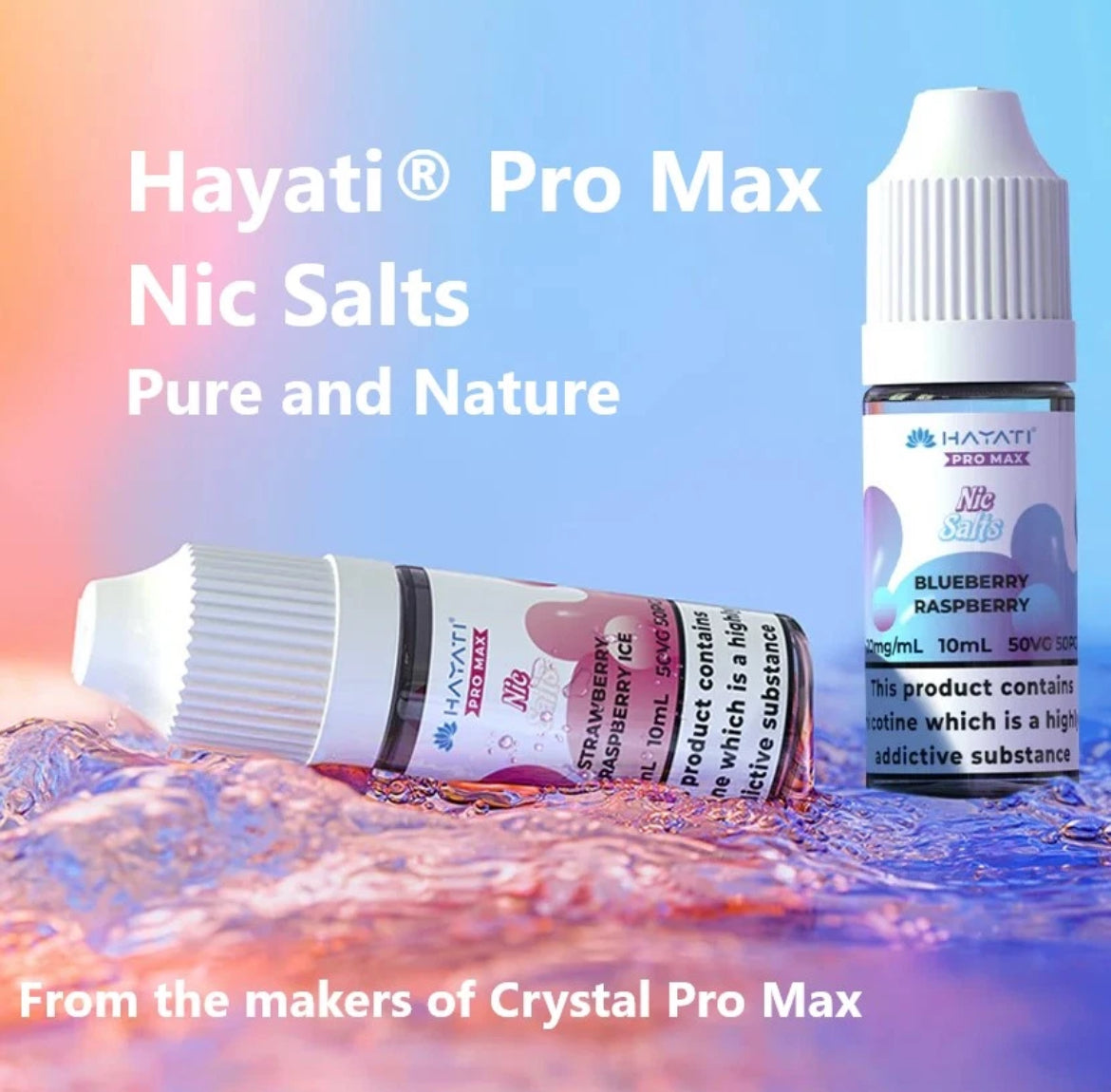 Hayati Pro Max Nic Salt 10ml 20mg 50VG/50PG Pod E Liquid Vape Juice