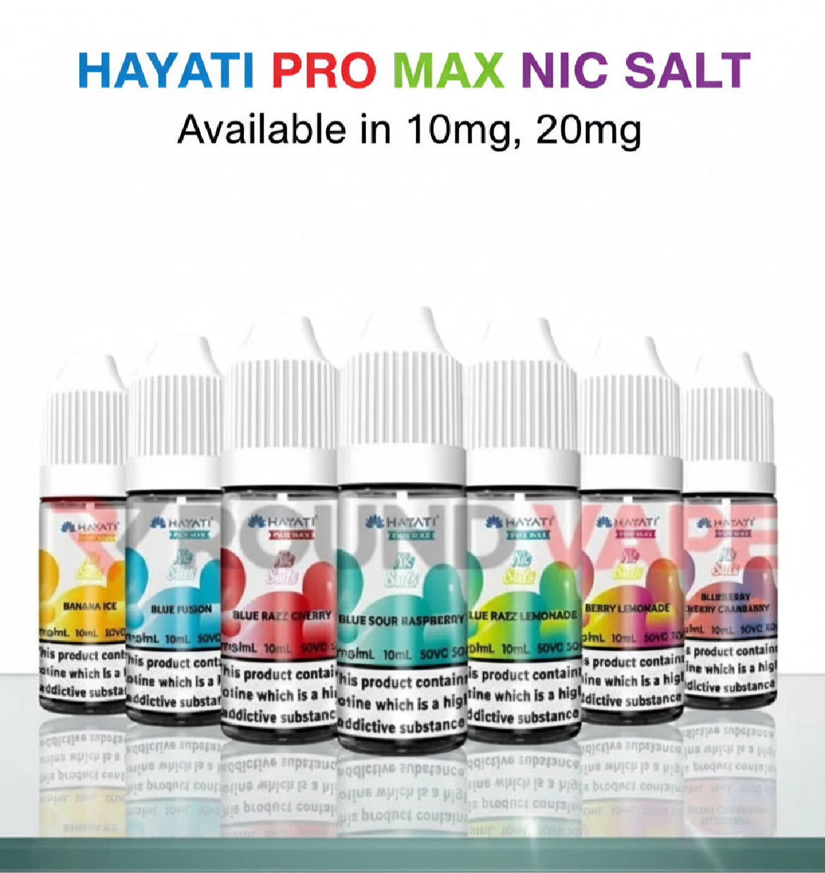 Hayati Pro Max Nic Salt 10ml 20mg 50VG/50PG Pod E Liquid Vape Juice